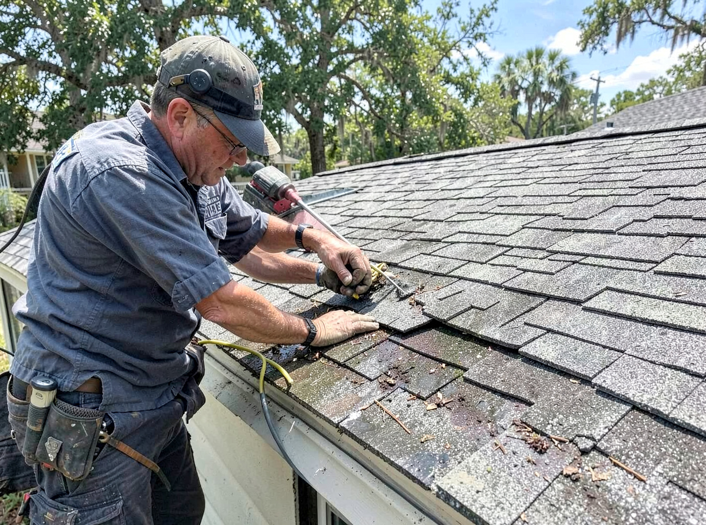 Shingle Roof Leak Repair in Deltona